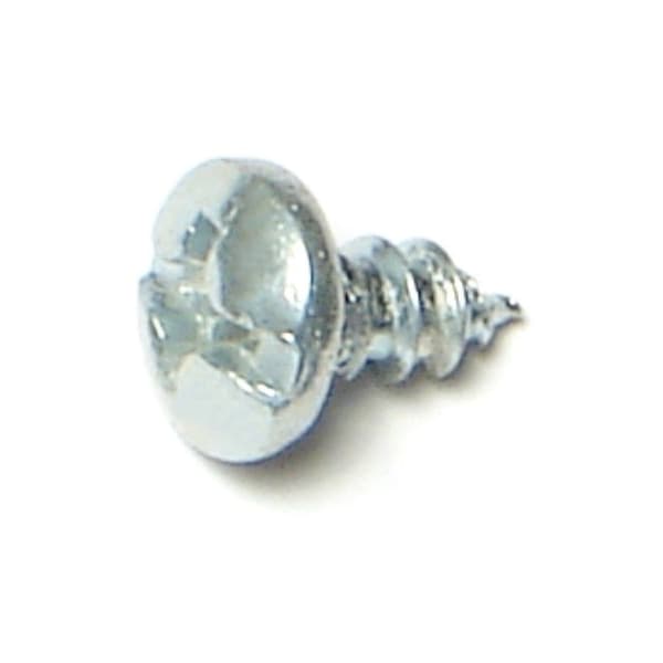 Midwest Fastener Sheet Metal Screw, #6 x 1/4 in, Zinc Plated Steel Pan Head Combination Phillips/Slotted Drive 67587 - main